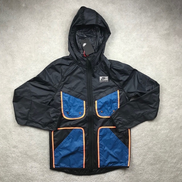 Nike Other - Nike International Windrunner Jacket Black Blue